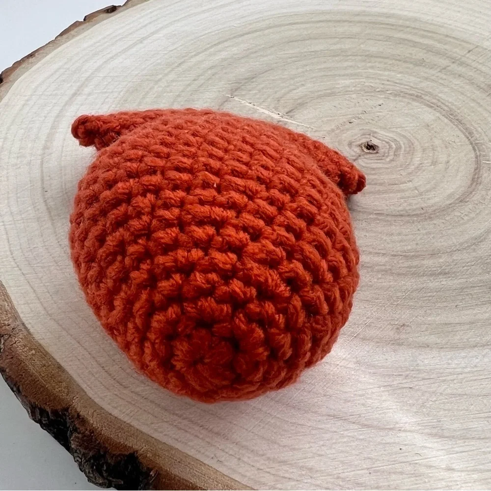 Cat Toy Handmade Catnip Orange Fish Cat Crochet Toy